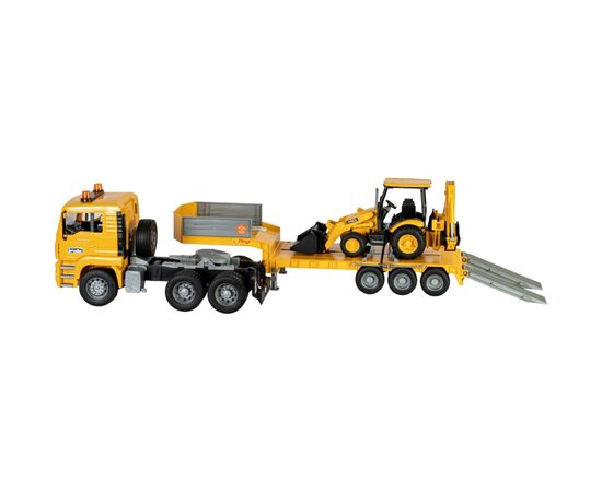 Спецтехника Bruder Тягач Man TGA с экскаватором JCB MIDI CX (01654), изображение 4 Спецтехника Bruder Тягач Man TGA с экскаватором JCB MIDI CX (01654), изображение 4