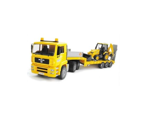 Спецтехника Bruder Тягач Man TGA с экскаватором JCB MIDI CX (01654)