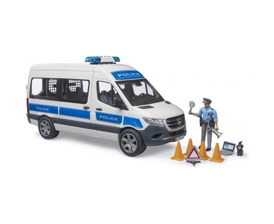 Спецтехніка Bruder Поліцейське авто MB Sprinter з поліцейським та аксесуарами (02683), зображення 3