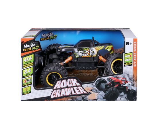 Радіокерована іграшка Maisto Rock Crawler 2.4 ГГц (аккум. 6.4v + 3хААА), чорний (82746 black), зображення 6 Радіокерована іграшка Maisto Rock Crawler 2.4 ГГц (аккум. 6.4v + 3хААА), чорний (82746 black), зображення 6