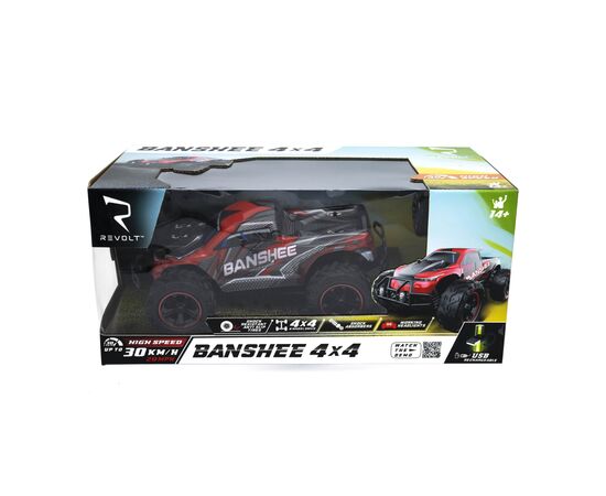 Радиоуправляемая игрушка Revolt Banshee 4x4, 30км/ч, пропорциональное управление, светящиеся фары, 7.4В/1300мАч (TG1018), изображение 5 Радиоуправляемая игрушка Revolt Banshee 4x4, 30км/ч, пропорциональное управление, светящиеся фары, 7.4В/1300мАч (TG1018), изображение 5