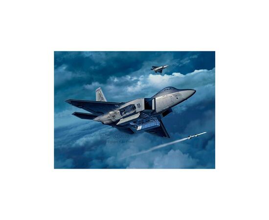 Сборная модель Revell Самолет Lockheed Martin F-22A Raptor уровень 4 масштаб 1:72 (RVL-63858), изображение 9 Сборная модель Revell Самолет Lockheed Martin F-22A Raptor уровень 4 масштаб 1:72 (RVL-63858), изображение 9