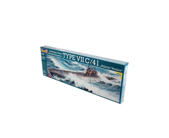 Сборная модель Revell Подводная лодка Type VII C/41 уровень 4 масштаб 1:144 (RVL-05100), изображение 3 Сборная модель Revell Подводная лодка Type VII C/41 уровень 4 масштаб 1:144 (RVL-05100), изображение 3