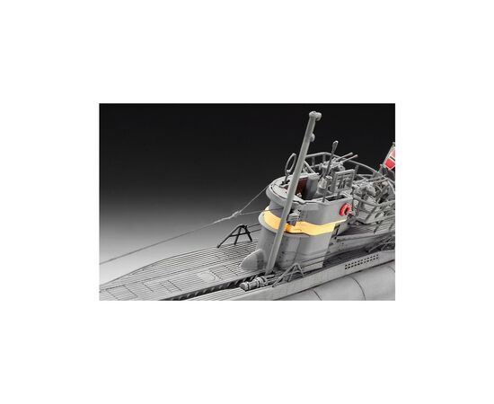 Сборная модель Revell Подводная лодка Type VII C/41 уровень 4 масштаб 1:144 (RVL-05100), изображение 7 Сборная модель Revell Подводная лодка Type VII C/41 уровень 4 масштаб 1:144 (RVL-05100), изображение 7