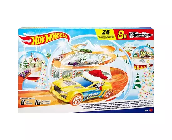 Игровой набор Hot Wheels Адвент-календарь Hot Wheels (HTG00), изображение 2 Игровой набор Hot Wheels Адвент-календарь Hot Wheels (HTG00), изображение 2