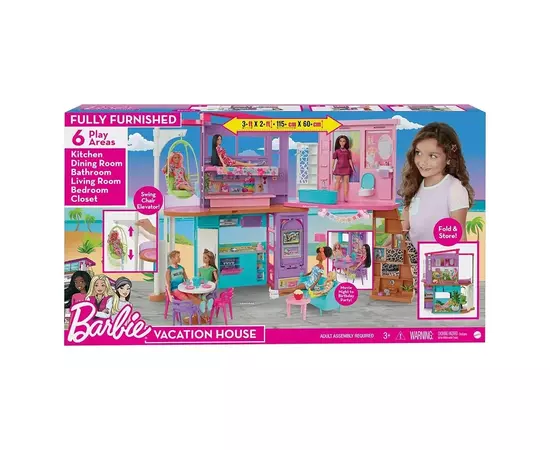Игровой набор Barbie Дом Малибу (HCD50), изображение 2 Игровой набор Barbie Дом Малибу (HCD50), изображение 2