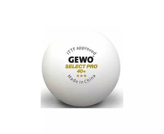 М'ячик для настільного теніса Gewo Select Pro 40+ ITTF 6 шт (86481200) (931059)