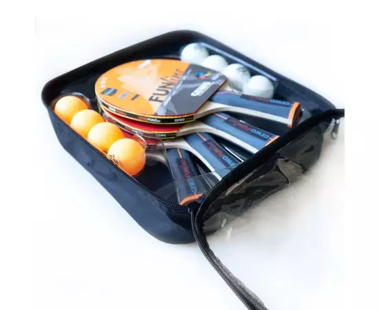 Комплект для настільного тенісу Gewo Family & Friends 4 Bats 8 Balls (97010000) (931052), зображення 3 Комплект для настільного тенісу Gewo Family & Friends 4 Bats 8 Balls (97010000) (931052), зображення 3