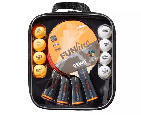 Комплект для настольного тенниса Gewo Family & Friends 4 Bats 8 Balls (97010000) (931052)