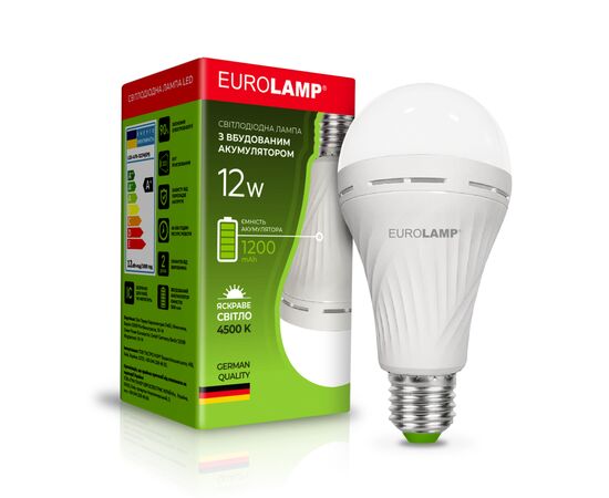 Лампочка Eurolamp А70 12W E27 4500K (LED-A70-12274(EM)), изображение 2 Лампочка Eurolamp А70 12W E27 4500K (LED-A70-12274(EM)), изображение 2