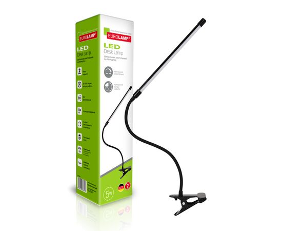 Настільна лампа Eurolamp LED-TLP-5W(black), зображення 2 Настільна лампа Eurolamp LED-TLP-5W(black), зображення 2