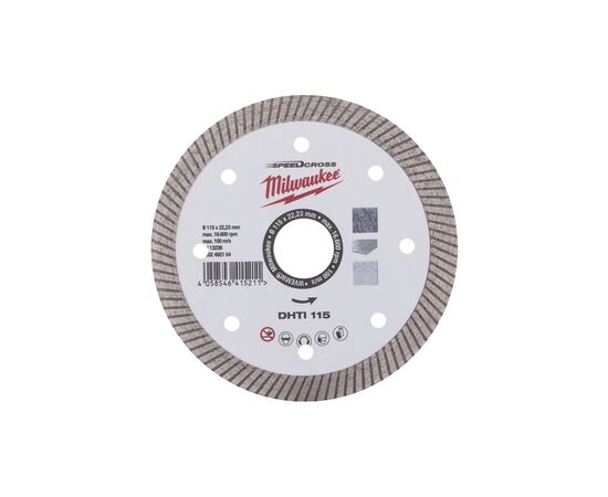 Круг отрезной Milwaukee алмазный SPEEDCROSS DHTI 125 мм для плитки. (4932492155)