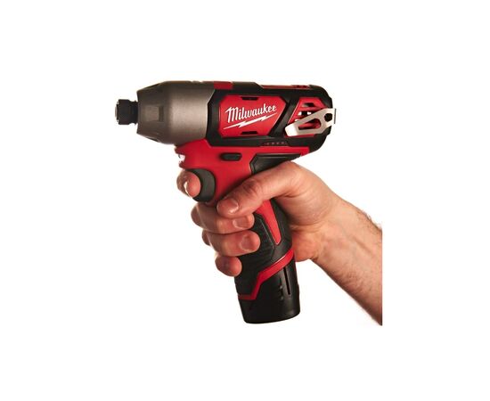 Шуруповерт Milwaukee 1/4" HEX, M12 BID-0, 112Нм (без АКБ и ЗУ) (4933441955), изображение 6 Шуруповерт Milwaukee 1/4" HEX, M12 BID-0, 112Нм (без АКБ и ЗУ) (4933441955), изображение 6