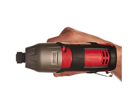 Шуруповерт Milwaukee 1/4" HEX, M12 BID-0, 112Нм (без АКБ и ЗУ) (4933441955), изображение 7 Шуруповерт Milwaukee 1/4" HEX, M12 BID-0, 112Нм (без АКБ и ЗУ) (4933441955), изображение 7