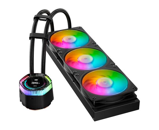 Система жидкостного охлаждения CoolerMaster MasterLiquid 360 ION Black (MLY-D36M-A24PZ-R1), изображение 3 Система жидкостного охлаждения CoolerMaster MasterLiquid 360 ION Black (MLY-D36M-A24PZ-R1), изображение 3