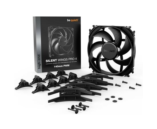 Кулер для корпуса Be quiet! Silent Wings PRO 4 140mm PWM (BL099), изображение 5 Кулер для корпуса Be quiet! Silent Wings PRO 4 140mm PWM (BL099), изображение 5