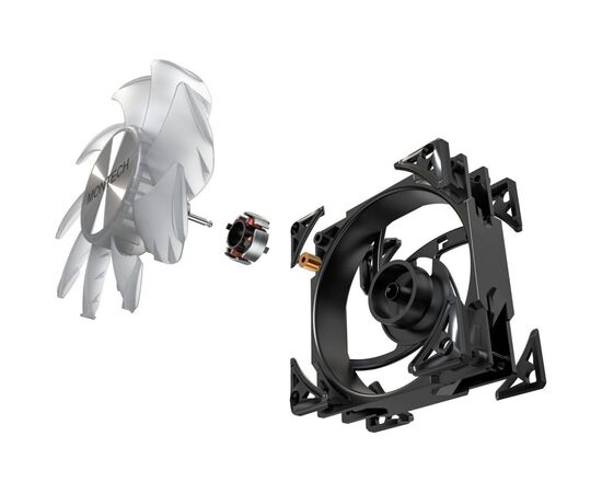 Кулер до корпусу MONTECH METAL PRO 12 ARGB PWM BLK, зображення 3 Кулер до корпусу MONTECH METAL PRO 12 ARGB PWM BLK, зображення 3