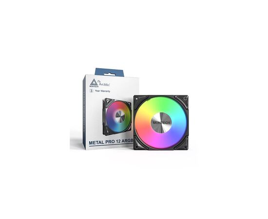 Кулер до корпусу MONTECH METAL PRO 12 ARGB PWM BLK