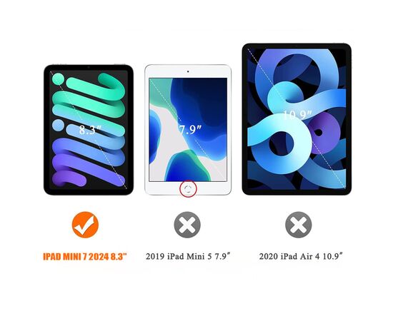 Чехол для планшета BeCover Apple iPad Mini 7 2024 Black (712427), изображение 6 Чехол для планшета BeCover Apple iPad Mini 7 2024 Black (712427), изображение 6