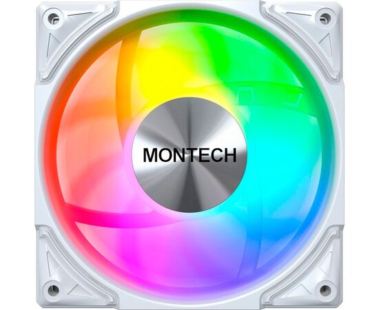 Кулер до корпусу MONTECH METAL PRO 12 ARGB PWM WHT, зображення 2 Кулер до корпусу MONTECH METAL PRO 12 ARGB PWM WHT, зображення 2