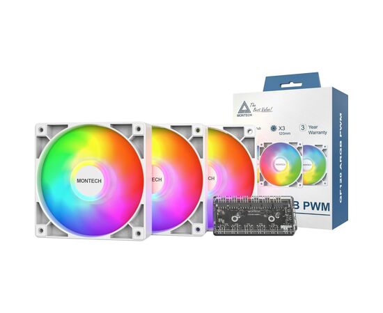 Кулер до корпусу MONTECH GF120 PWM (W31), зображення 5 Кулер до корпусу MONTECH GF120 PWM (W31), зображення 5