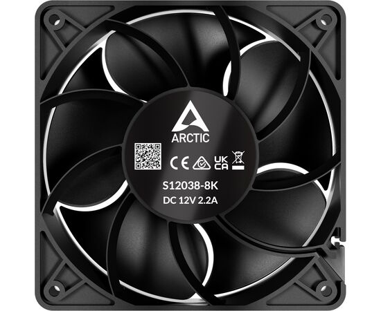 Кулер для корпуса Arctic S12038-8K 3-Pack (ACFAN00302A), изображение 3 Кулер для корпуса Arctic S12038-8K 3-Pack (ACFAN00302A), изображение 3