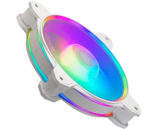 Кулер для корпуса CoolerMaster MasterFan MF120 Halo2 3 in 1 White (MFL-B2DW-213P2-R2), изображение 3 Кулер для корпуса CoolerMaster MasterFan MF120 Halo2 3 in 1 White (MFL-B2DW-213P2-R2), изображение 3