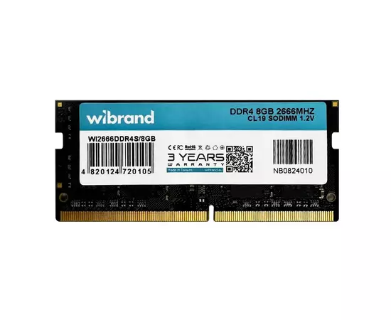 Модуль пам'яті для ноутбука SoDIMM DDR4 8GB 2666 MHz Wibrand (WI2666DDR4S/8GB)