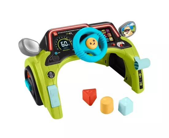Развивающая игрушка Fisher-Price Интерактивный руль Маленький водитель с технологией Smart Stages (HTW88), изображение 3