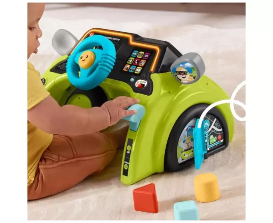 Развивающая игрушка Fisher-Price Интерактивный руль Маленький водитель с технологией Smart Stages (HTW88), изображение 9