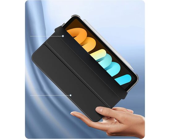 Чехол для планшета BeCover Tri Fold Hard Apple iPad Mini 7 2024 Black (712450), изображение 2 Чехол для планшета BeCover Tri Fold Hard Apple iPad Mini 7 2024 Black (712450), изображение 2