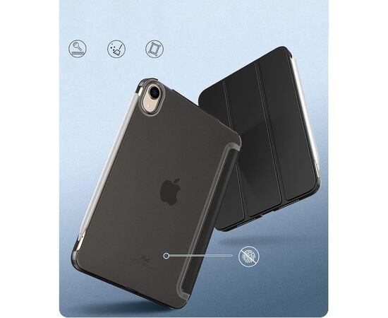 Чехол для планшета BeCover Tri Fold Hard Apple iPad Mini 7 2024 Black (712450), изображение 3 Чехол для планшета BeCover Tri Fold Hard Apple iPad Mini 7 2024 Black (712450), изображение 3
