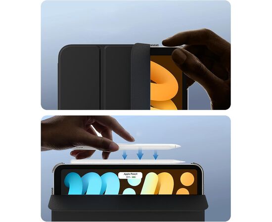 Чехол для планшета BeCover Tri Fold Hard Apple iPad Mini 7 2024 Black (712450), изображение 4 Чехол для планшета BeCover Tri Fold Hard Apple iPad Mini 7 2024 Black (712450), изображение 4