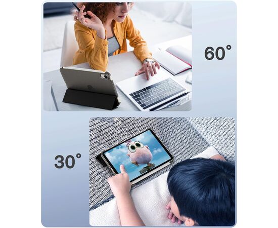 Чехол для планшета BeCover Tri Fold Hard Apple iPad Mini 7 2024 Black (712450), изображение 7 Чехол для планшета BeCover Tri Fold Hard Apple iPad Mini 7 2024 Black (712450), изображение 7