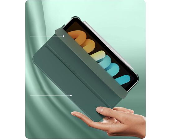 Чехол для планшета BeCover Tri Fold Hard Apple iPad Mini 7 2024 Dark Green (712451), изображение 2 Чехол для планшета BeCover Tri Fold Hard Apple iPad Mini 7 2024 Dark Green (712451), изображение 2
