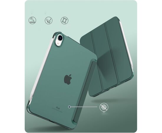 Чехол для планшета BeCover Tri Fold Hard Apple iPad Mini 7 2024 Dark Green (712451), изображение 3 Чехол для планшета BeCover Tri Fold Hard Apple iPad Mini 7 2024 Dark Green (712451), изображение 3