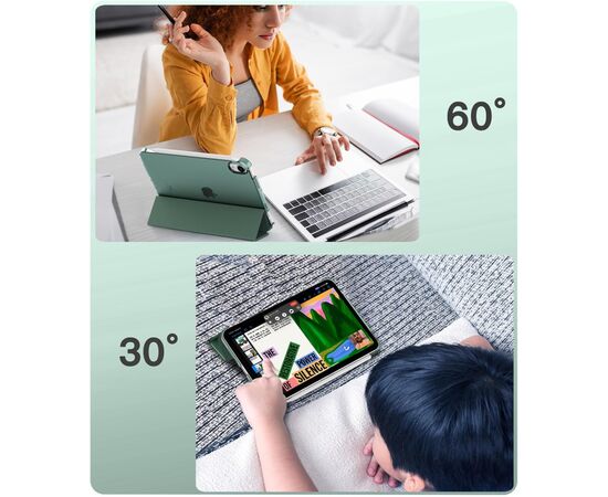 Чехол для планшета BeCover Tri Fold Hard Apple iPad Mini 7 2024 Dark Green (712451), изображение 7 Чехол для планшета BeCover Tri Fold Hard Apple iPad Mini 7 2024 Dark Green (712451), изображение 7