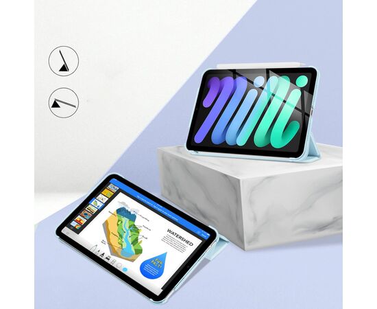 Чехол для планшета BeCover Tri Fold Hard Apple iPad Mini 7 2024 Light Blue (712453), изображение 4 Чехол для планшета BeCover Tri Fold Hard Apple iPad Mini 7 2024 Light Blue (712453), изображение 4