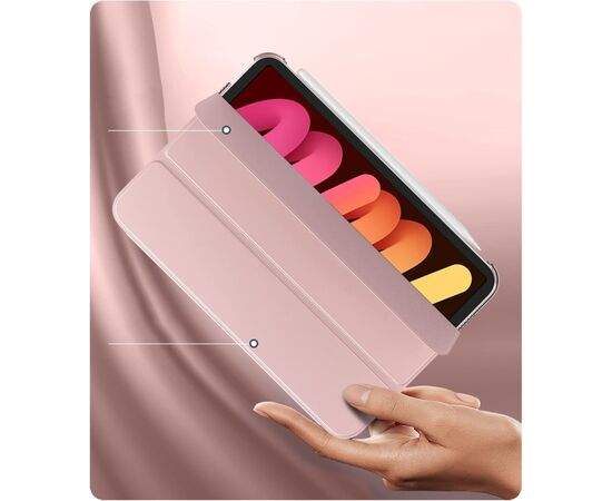 Чехол для планшета BeCover Tri Fold Hard Apple iPad Mini 7 2024 Pink (712454), изображение 2 Чехол для планшета BeCover Tri Fold Hard Apple iPad Mini 7 2024 Pink (712454), изображение 2