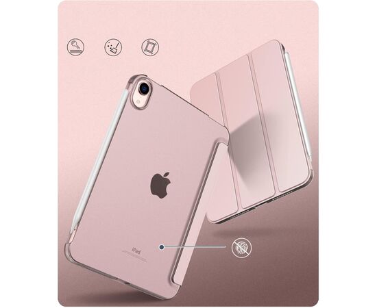 Чехол для планшета BeCover Tri Fold Hard Apple iPad Mini 7 2024 Pink (712454), изображение 3 Чехол для планшета BeCover Tri Fold Hard Apple iPad Mini 7 2024 Pink (712454), изображение 3