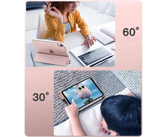 Чехол для планшета BeCover Tri Fold Hard Apple iPad Mini 7 2024 Pink (712454), изображение 7 Чехол для планшета BeCover Tri Fold Hard Apple iPad Mini 7 2024 Pink (712454), изображение 7