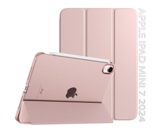 Чохол до планшета BeCover Tri Fold Hard Apple iPad Mini 7 2024 Pink (712454)