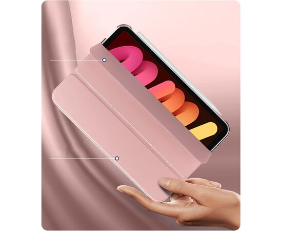 Чехол для планшета BeCover Tri Fold Hard Apple iPad Mini 7 2024 Rose Gold (712456), изображение 2 Чехол для планшета BeCover Tri Fold Hard Apple iPad Mini 7 2024 Rose Gold (712456), изображение 2