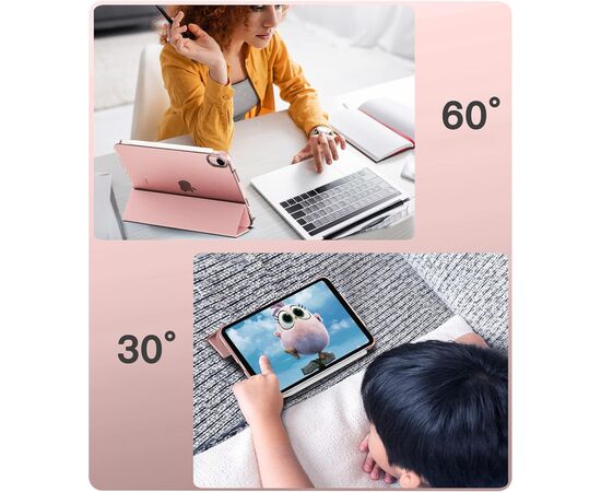 Чехол для планшета BeCover Tri Fold Hard Apple iPad Mini 7 2024 Rose Gold (712456), изображение 7 Чехол для планшета BeCover Tri Fold Hard Apple iPad Mini 7 2024 Rose Gold (712456), изображение 7