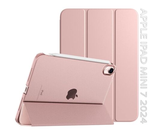 Чехол для планшета BeCover Tri Fold Hard Apple iPad Mini 7 2024 Rose Gold (712456)