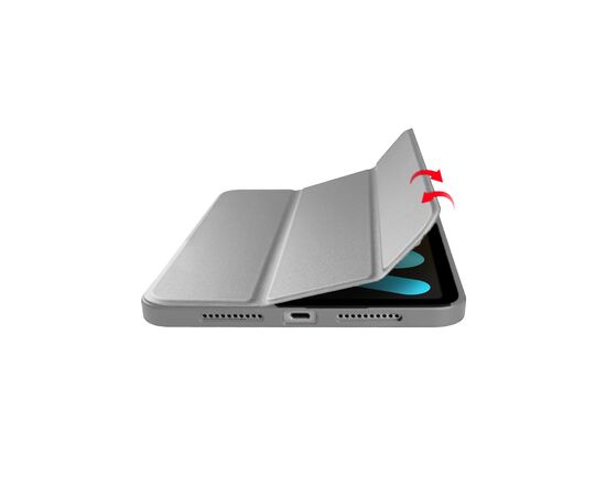 Чехол для планшета BeCover Tri Fold Hard TPU Apple iPad Mini 7 2024 Gray (712446), изображение 6 Чехол для планшета BeCover Tri Fold Hard TPU Apple iPad Mini 7 2024 Gray (712446), изображение 6