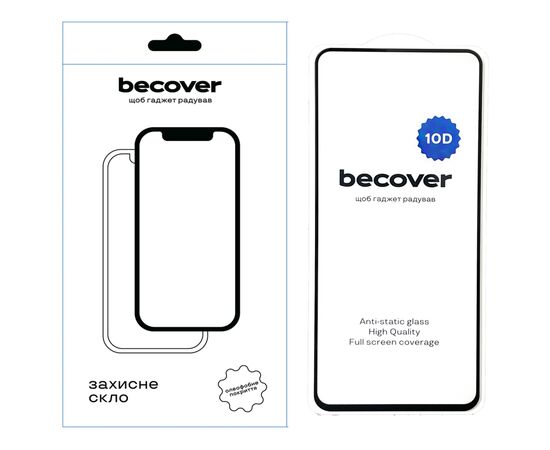 Стекло защитное BeCover Oppo А60 4G / A3 / A3x 10D Black (712354)