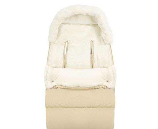 Зимний конверт MoMi Sleeping bag 2в1 beige (AKCE00049), изображение 3 Зимний конверт MoMi Sleeping bag 2в1 beige (AKCE00049), изображение 3