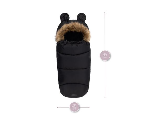 Зимний конверт MoMi Sleeping bag black (AKCE00032), изображение 5 Зимний конверт MoMi Sleeping bag black (AKCE00032), изображение 5
