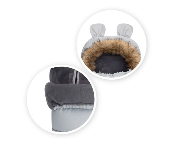 Зимний конверт MoMi Sleeping bag gray (AKCE00034), изображение 3 Зимний конверт MoMi Sleeping bag gray (AKCE00034), изображение 3